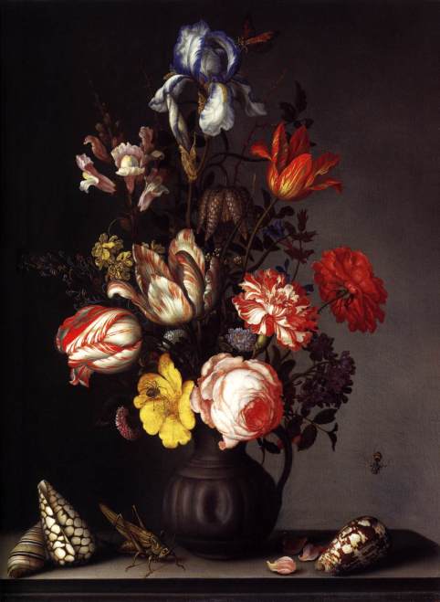 balthasar-van-der-ast-flowers-in-a-vase-with-shells-and-insects